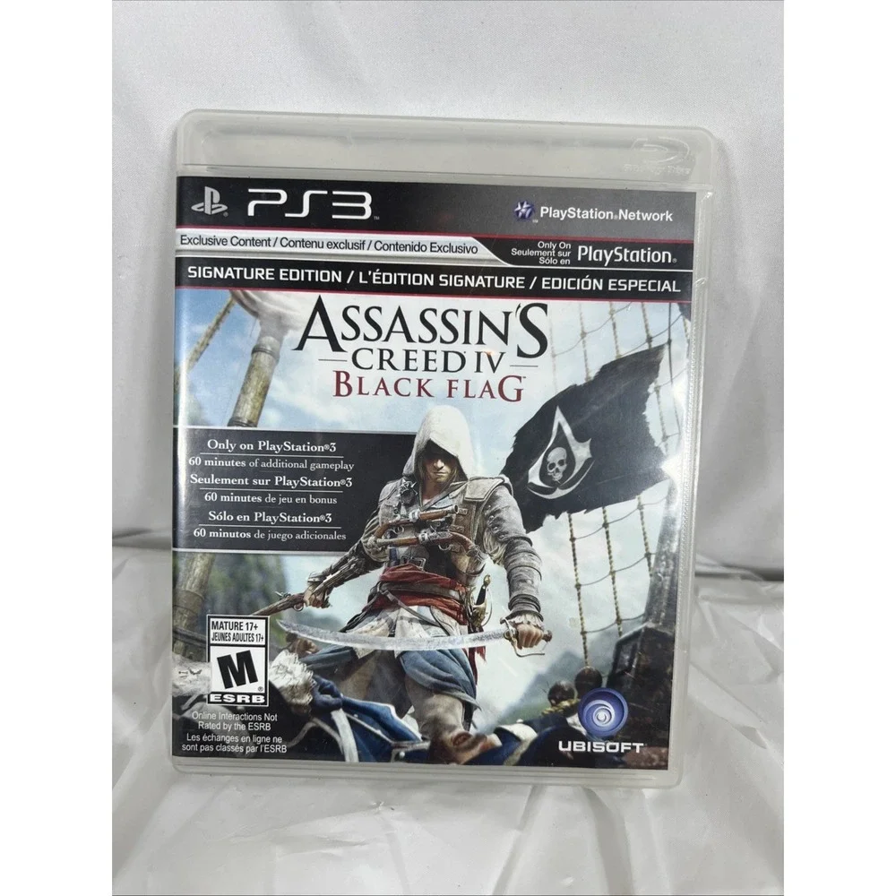 Assassin's Creed‎ IV Black Flag Sony PlayStation 3 PS3 Complete Pre-owned